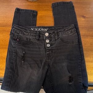 Vigoss Kids Charcoal Distressed Jeans